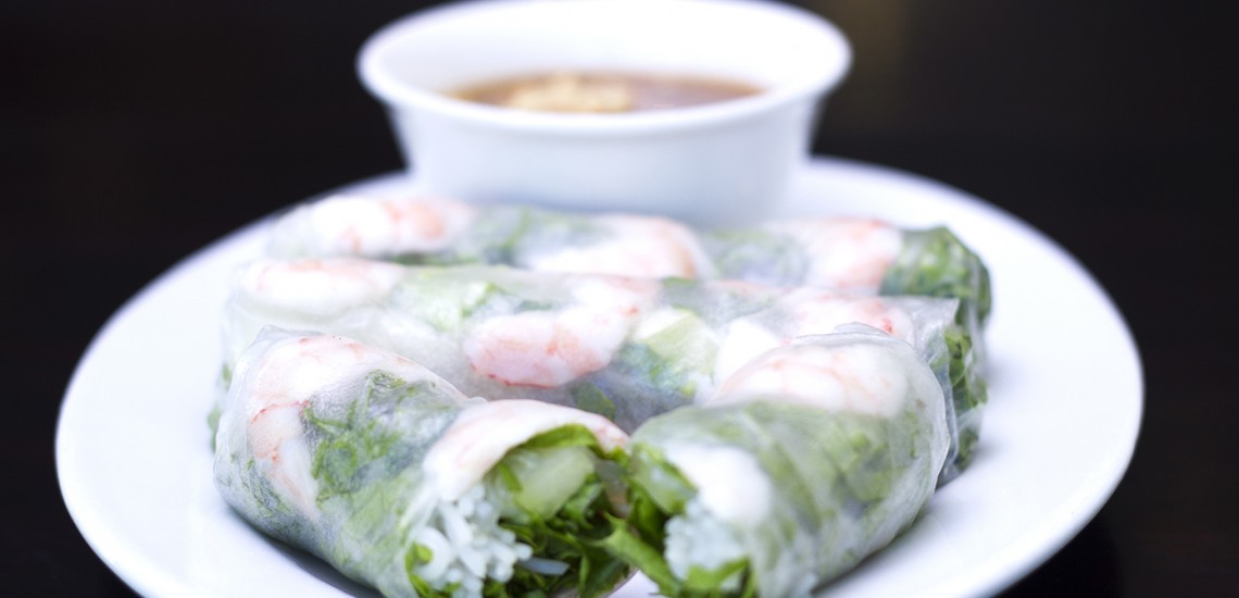Fresh Vietnamese spring rolls